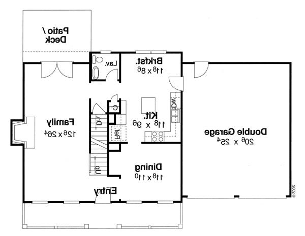 First Floor image of MORGAN-C House Plan